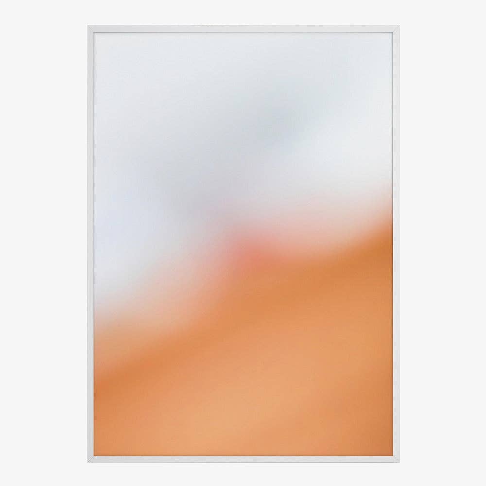 Umělecký tisk „Peach Cream Aura“ – Bez rámu / 50 × 70 cm
