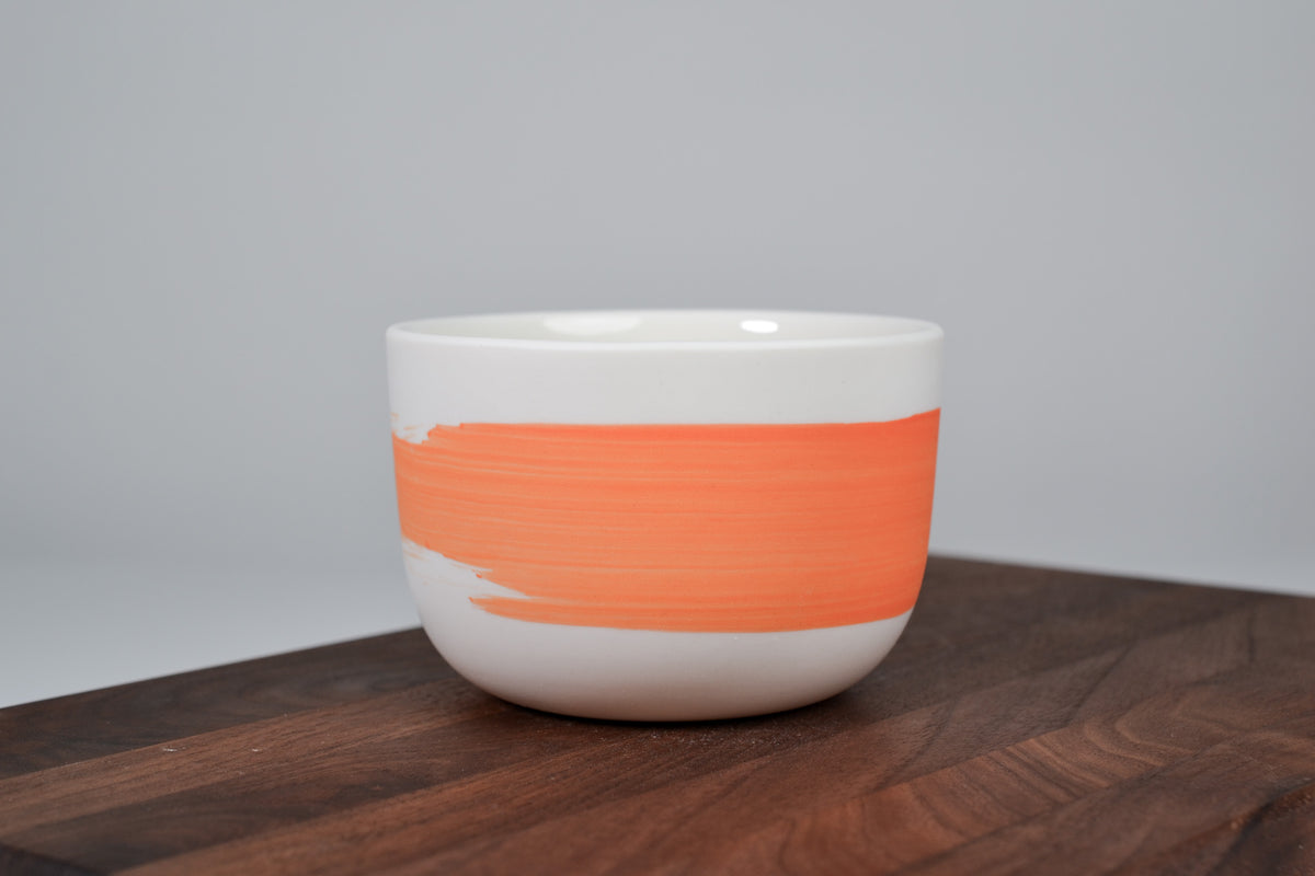 Bright Orange Line - Simple coffee mug - 280 ml