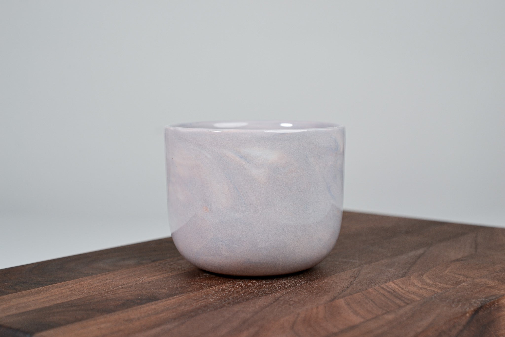 Kávový hrnek z porcelánu - Flow - červánkový - 200 ml - lesklá verze