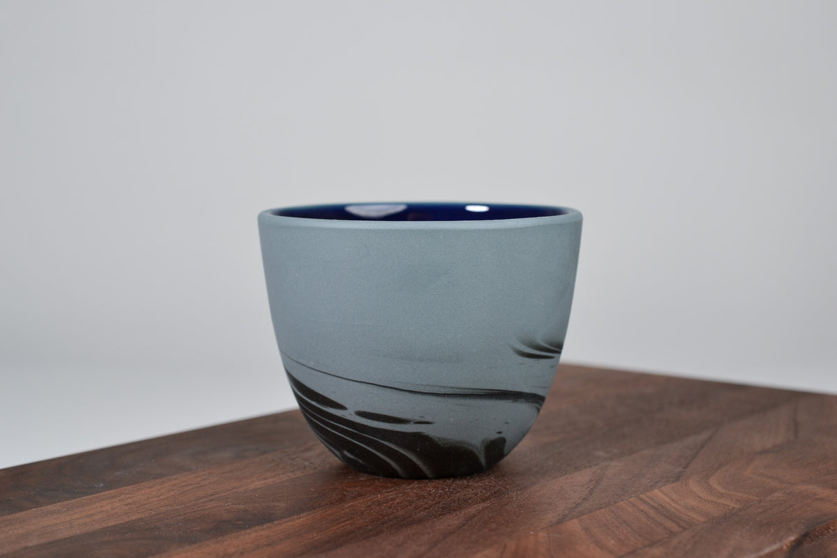 Smoke cup, gray and black - 200 ml