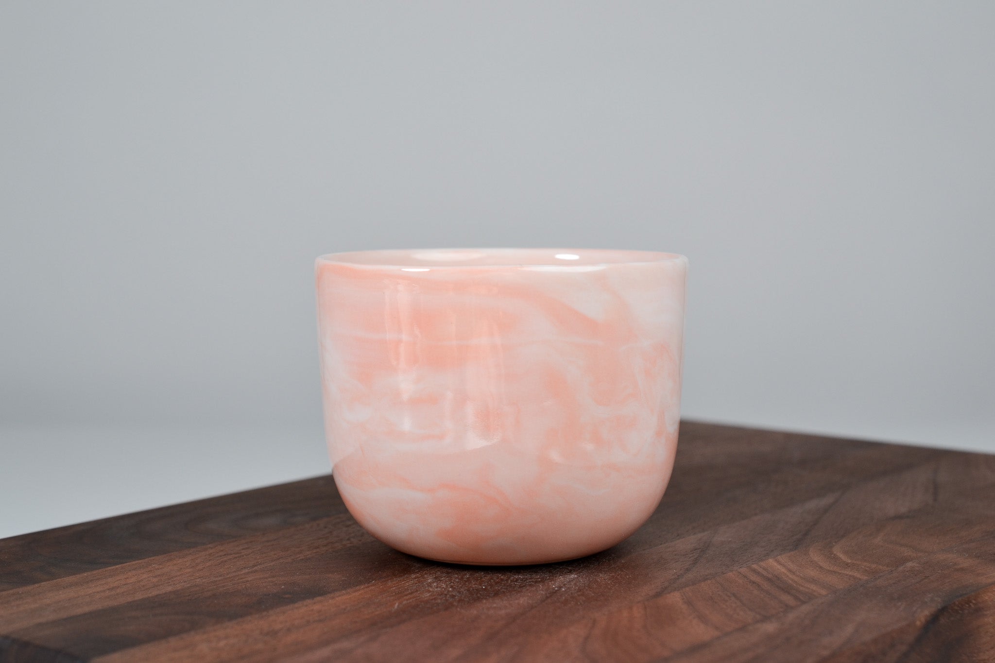 Kávový hrnek z porcelánu - Flow - oranžový - 200 ml - lesklá verze