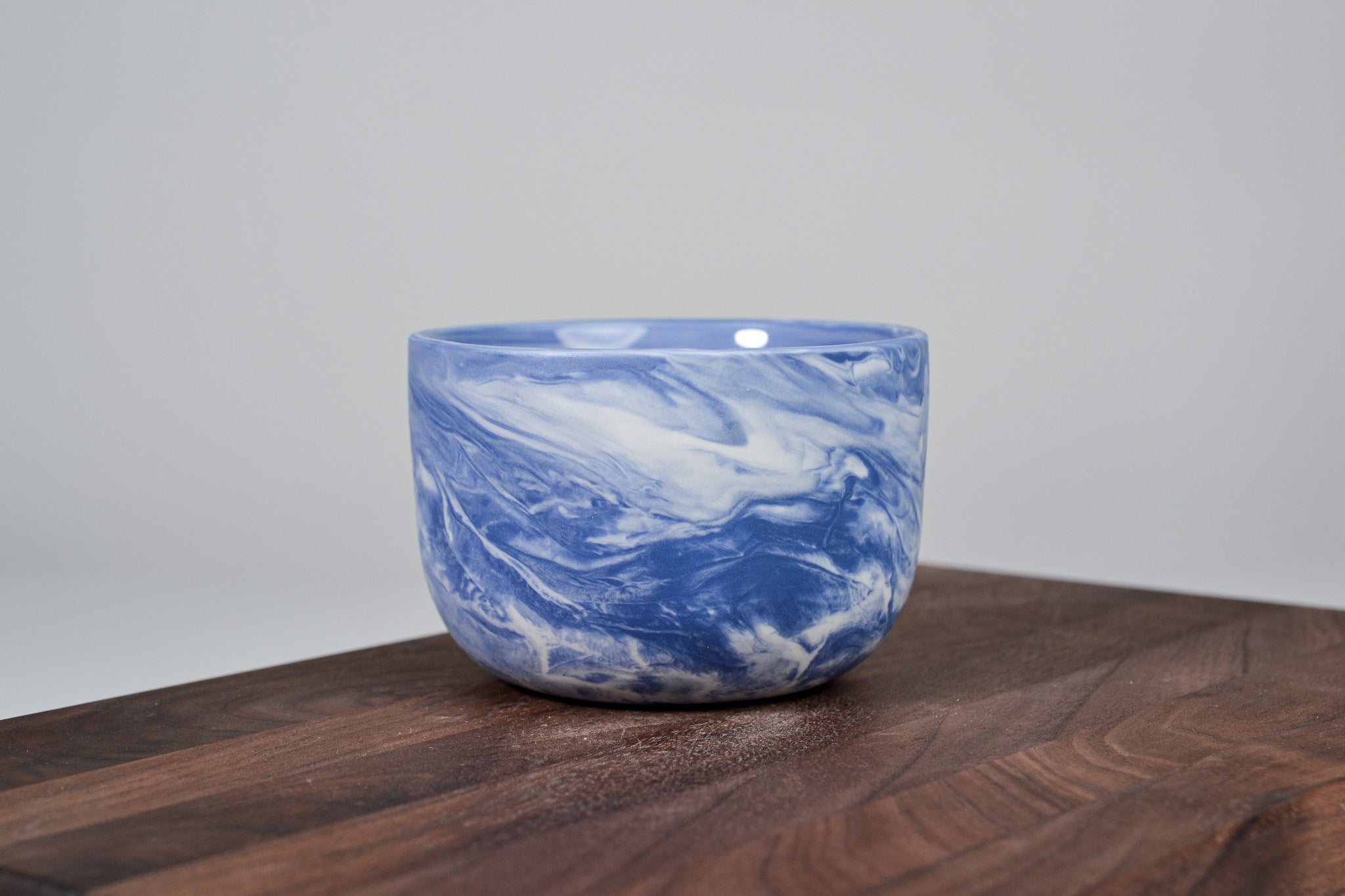 Porcelain Coffee Mug - Flow - 280 ml - Blue Porcelain