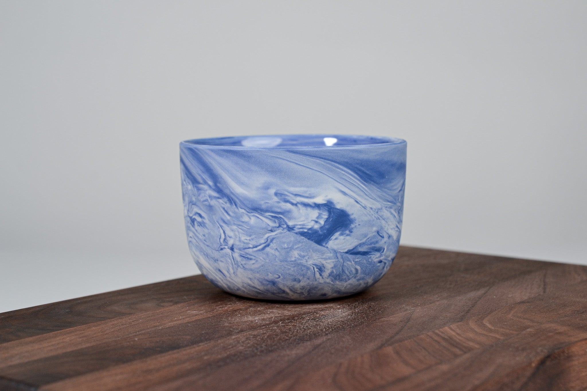 Porcelain Coffee Mug - Flow - 280 ml - Blue Porcelain