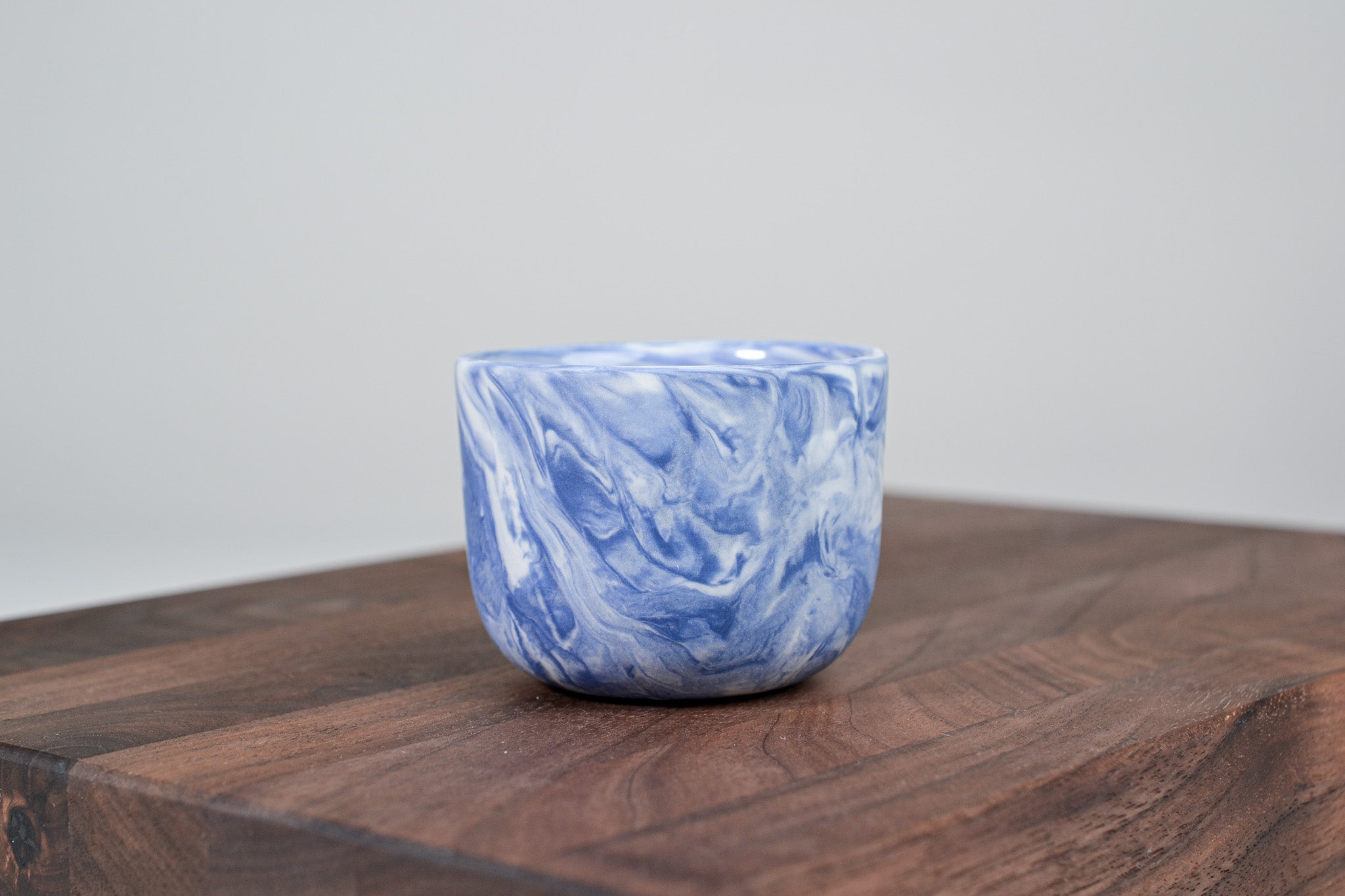 Espresso hrnek z porcelánu - Flow - 70 ml - modrý porcelán