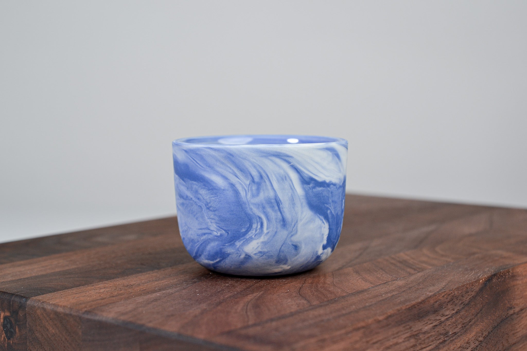 Espresso hrnek z porcelánu - Flow - 70 ml - modrý porcelán