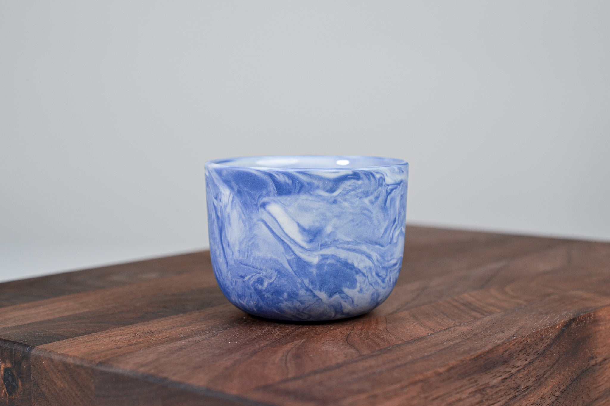 Espresso hrnek z porcelánu - Flow - 70 ml - modrý porcelán