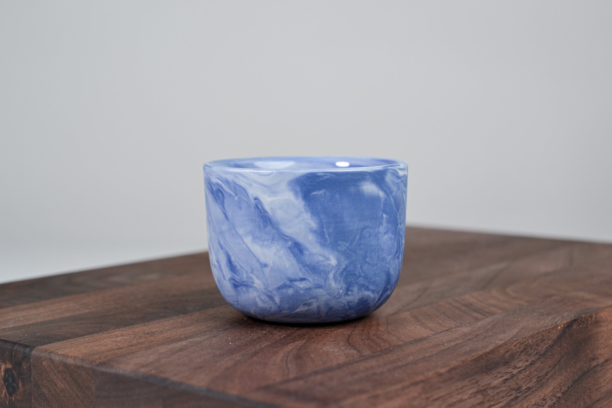 Espresso hrnek z porcelánu - Flow - 70 ml - modrý porcelán