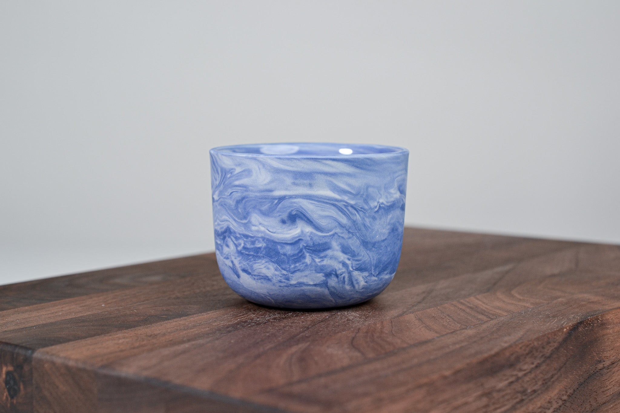 Kávový hrnek z porcelánu - Flow - 100 ml - modrý porcelán