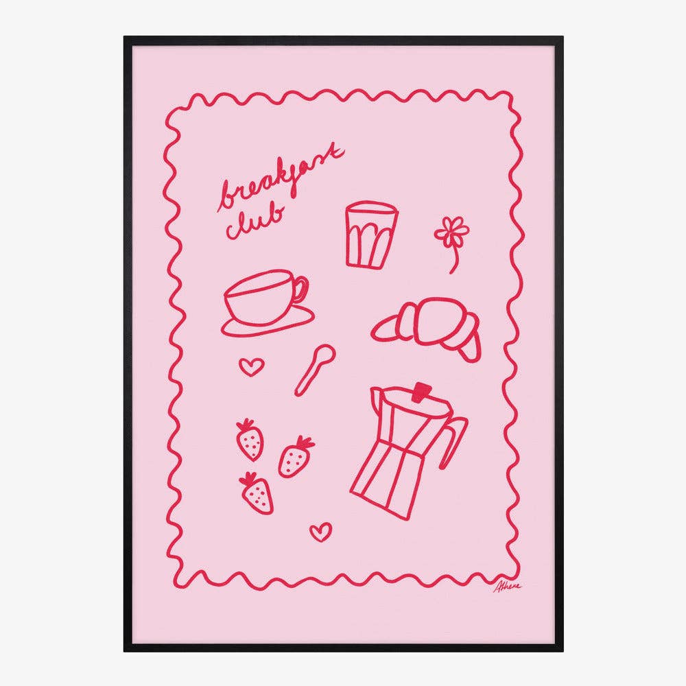 Umělecký tisk „Breakfast Club“ – bez rámu / 50 × 70 cm
