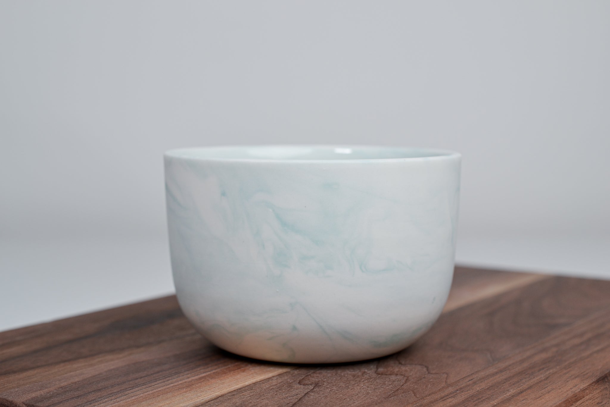 Kávový hrnek z porcelánu - Flow - 280 ml - tyrkysový porcelán