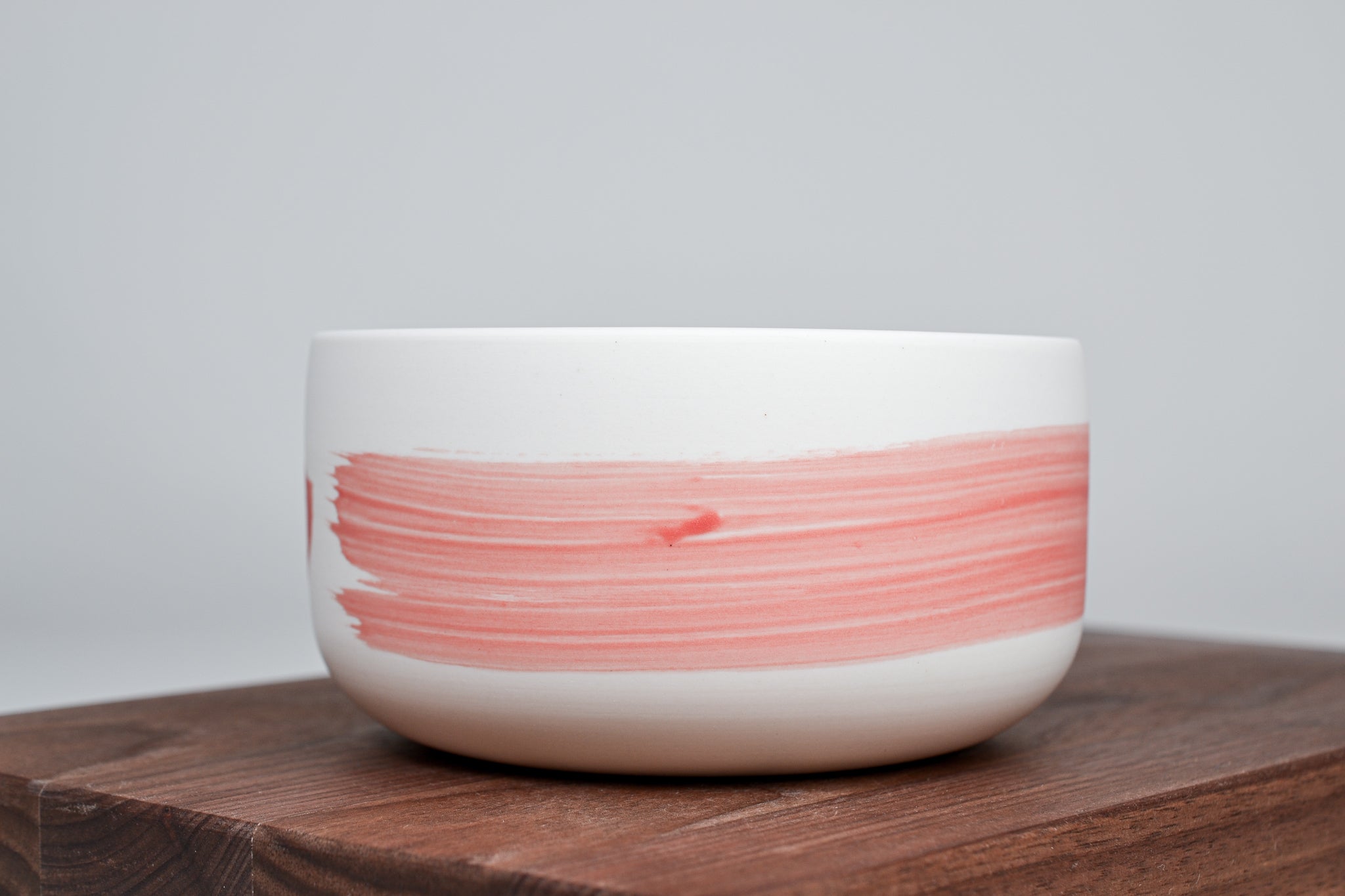 Cherry pink line - Simple breakfast bowl - 550ml