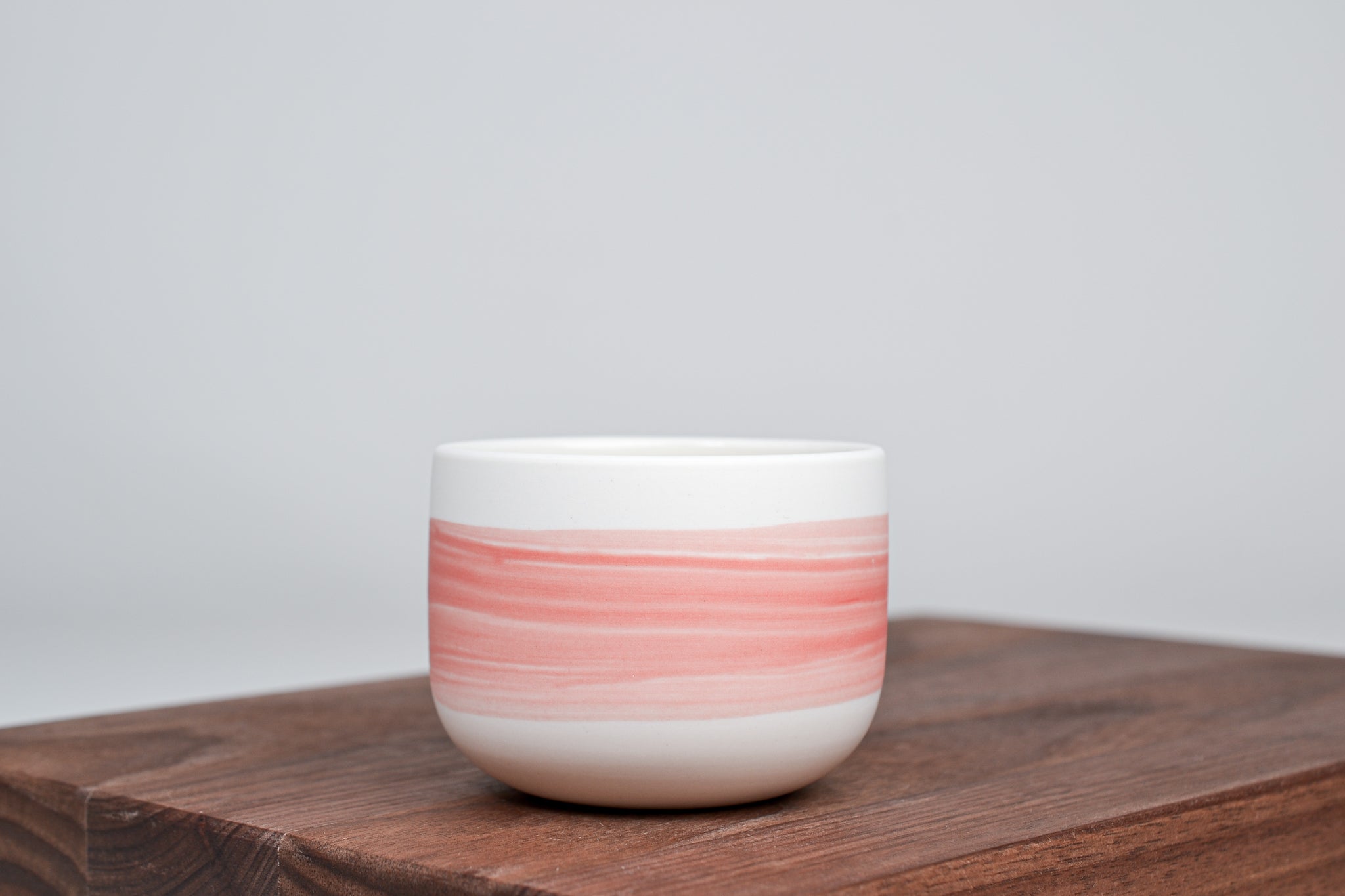 Cherry pink line - Simple coffee cup - 130ml