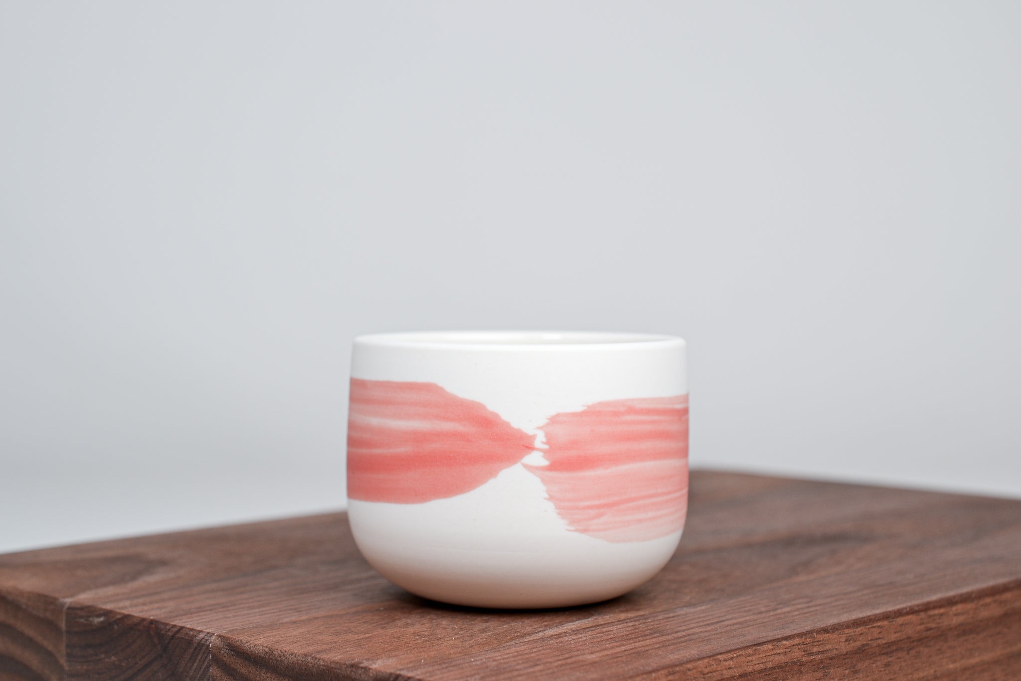 Cherry pink line - Simple coffee cup - 130ml