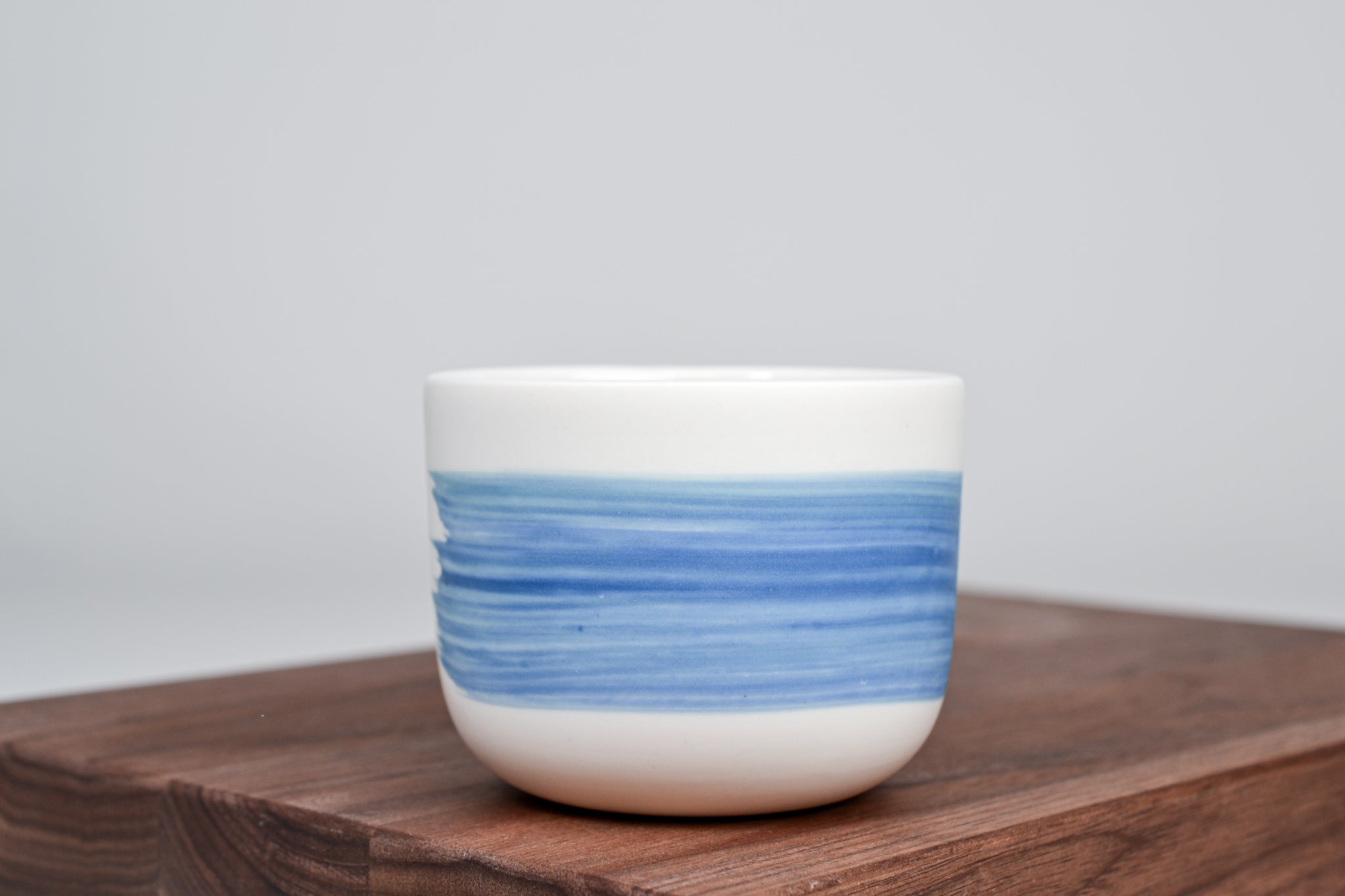 Blue&green line - Simple cup for coffee - 200ml