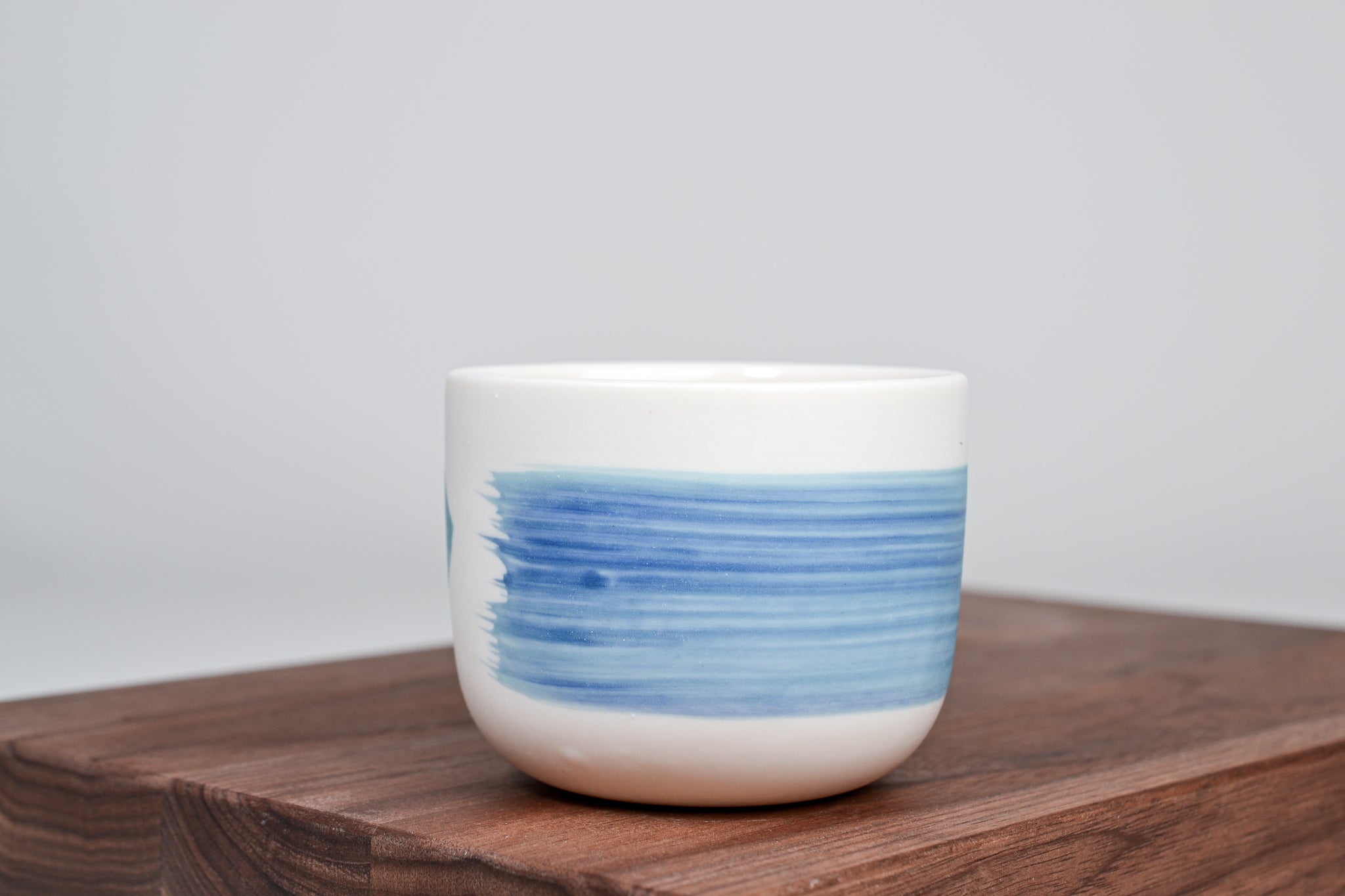Blue&green line - Simple cup for coffee - 200ml