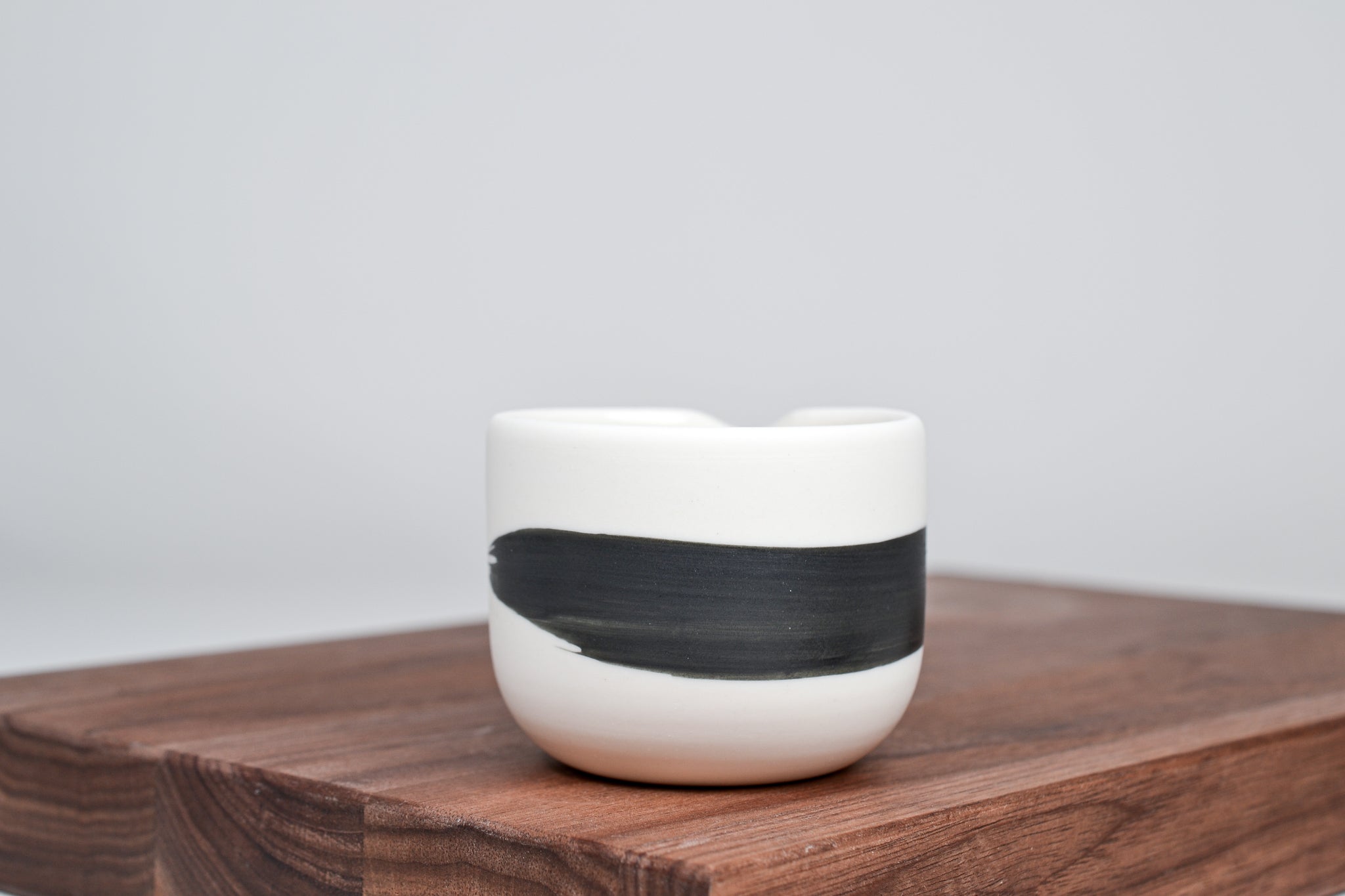 Simple milk jug, black line, 75ml