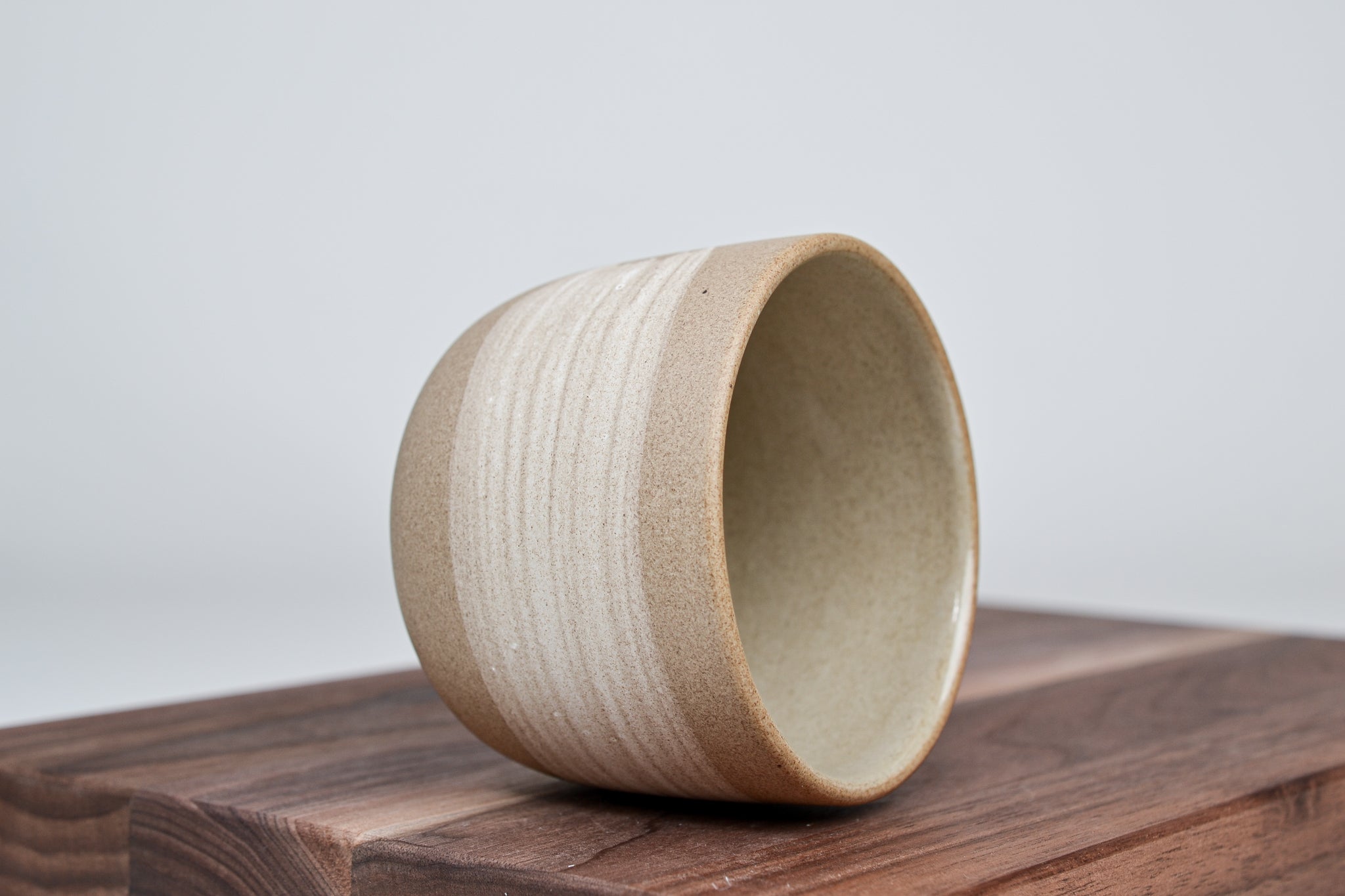 Simple cup cinnamon, white line - 250 ml