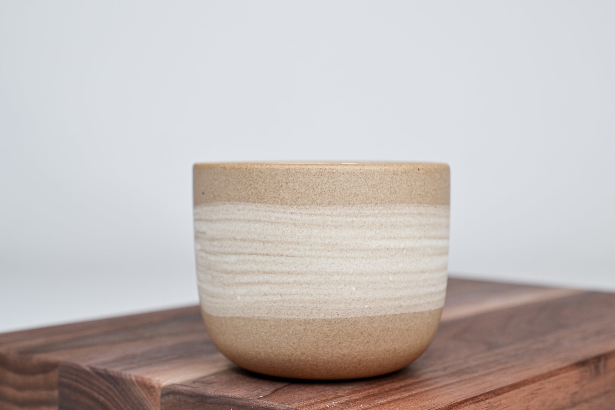 Simple cup cinnamon, white line - 250 ml