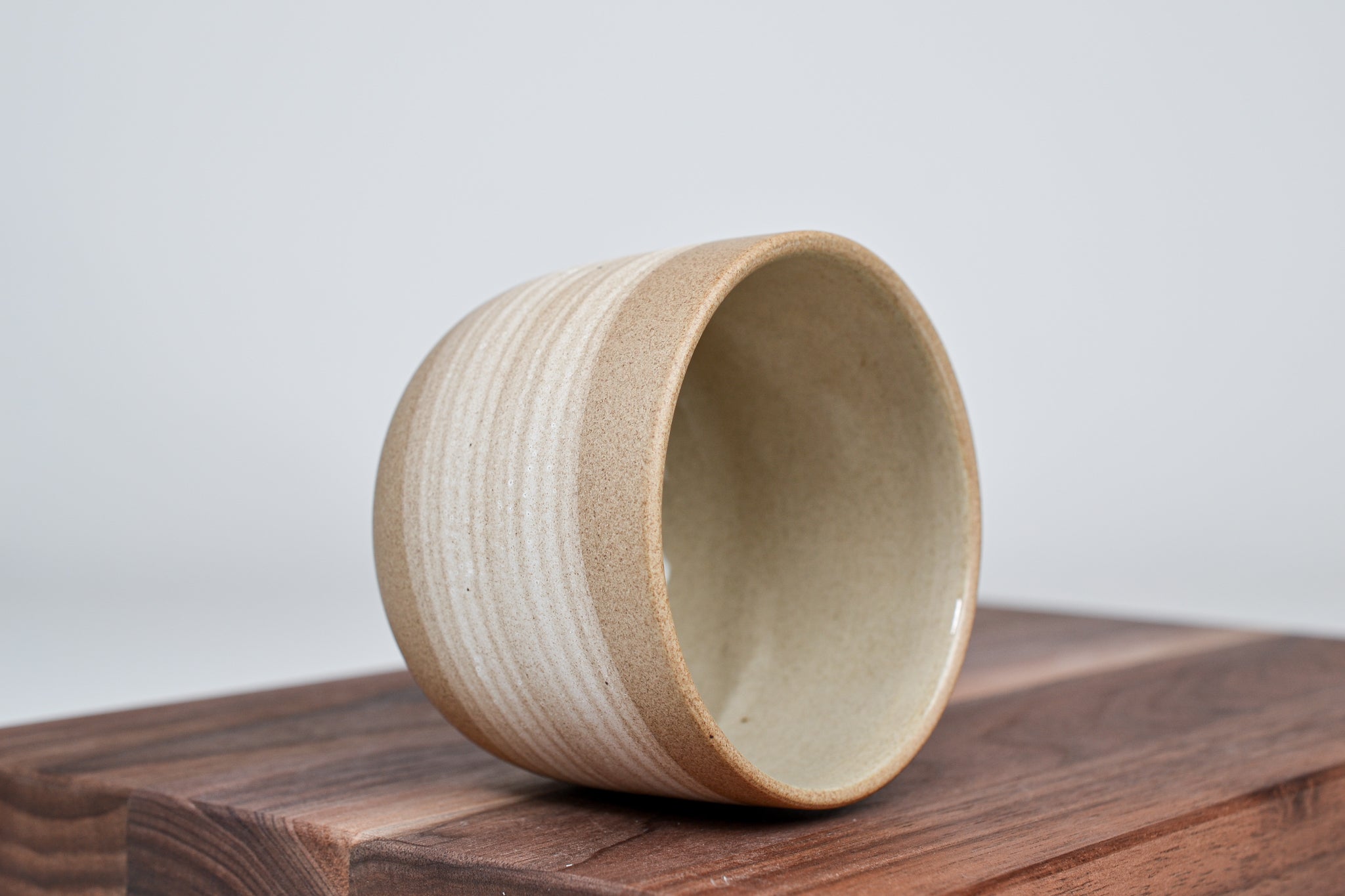 Simple cup cinnamon, white line - 250 ml