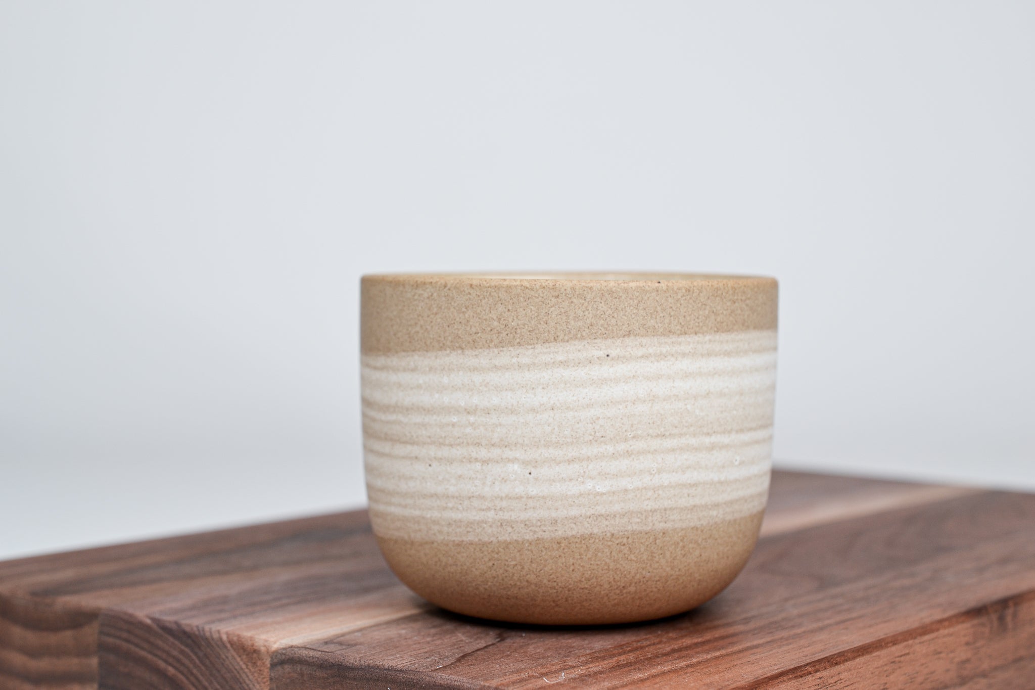 Simple cup cinnamon, white line - 250 ml