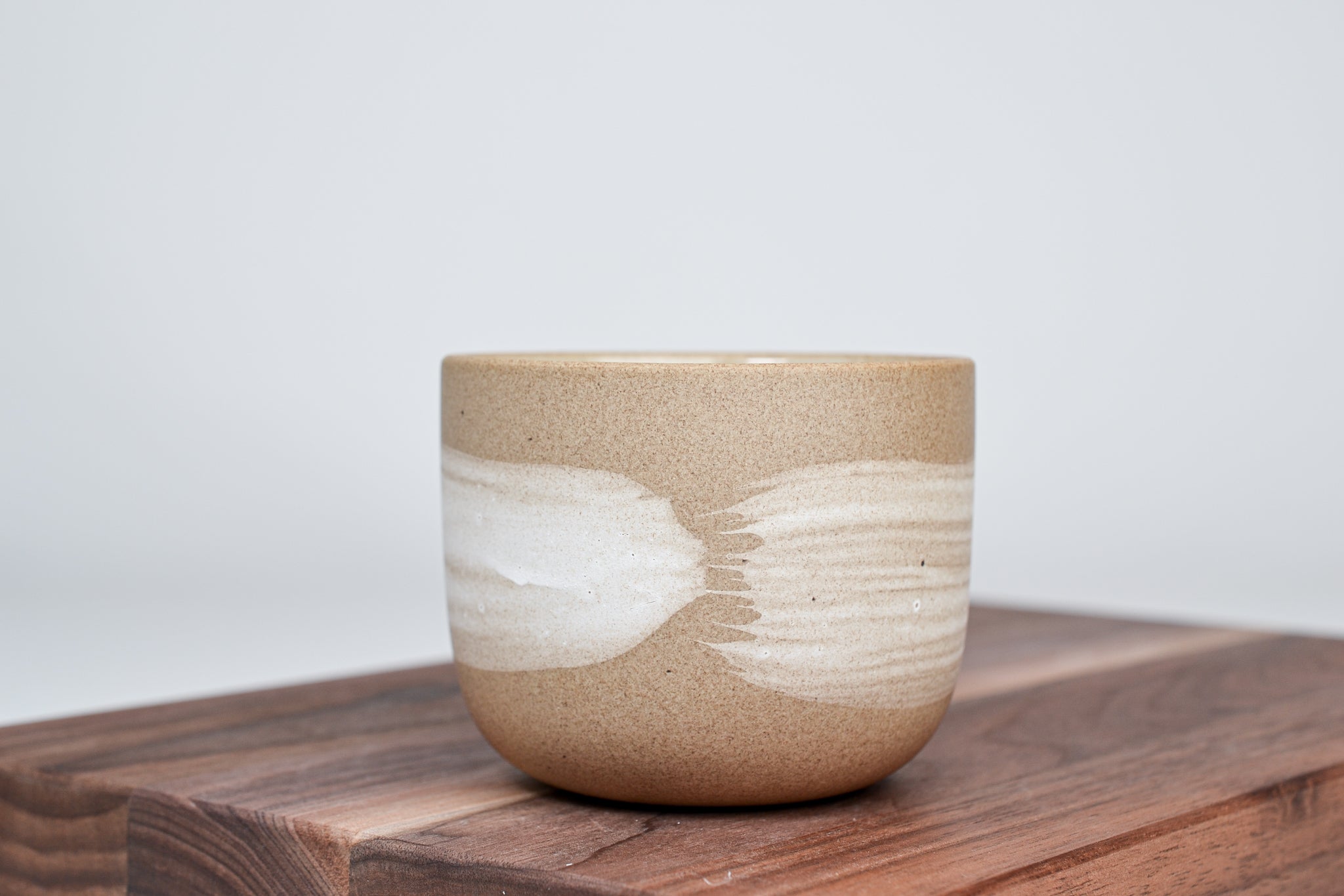 Simple cup cinnamon, white line - 250 ml