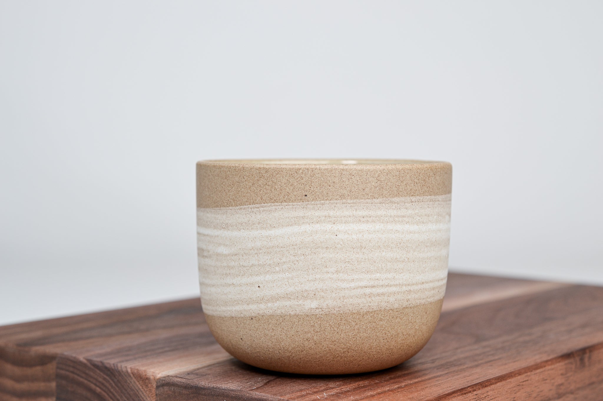 Simple cup cinnamon, white line - 250 ml