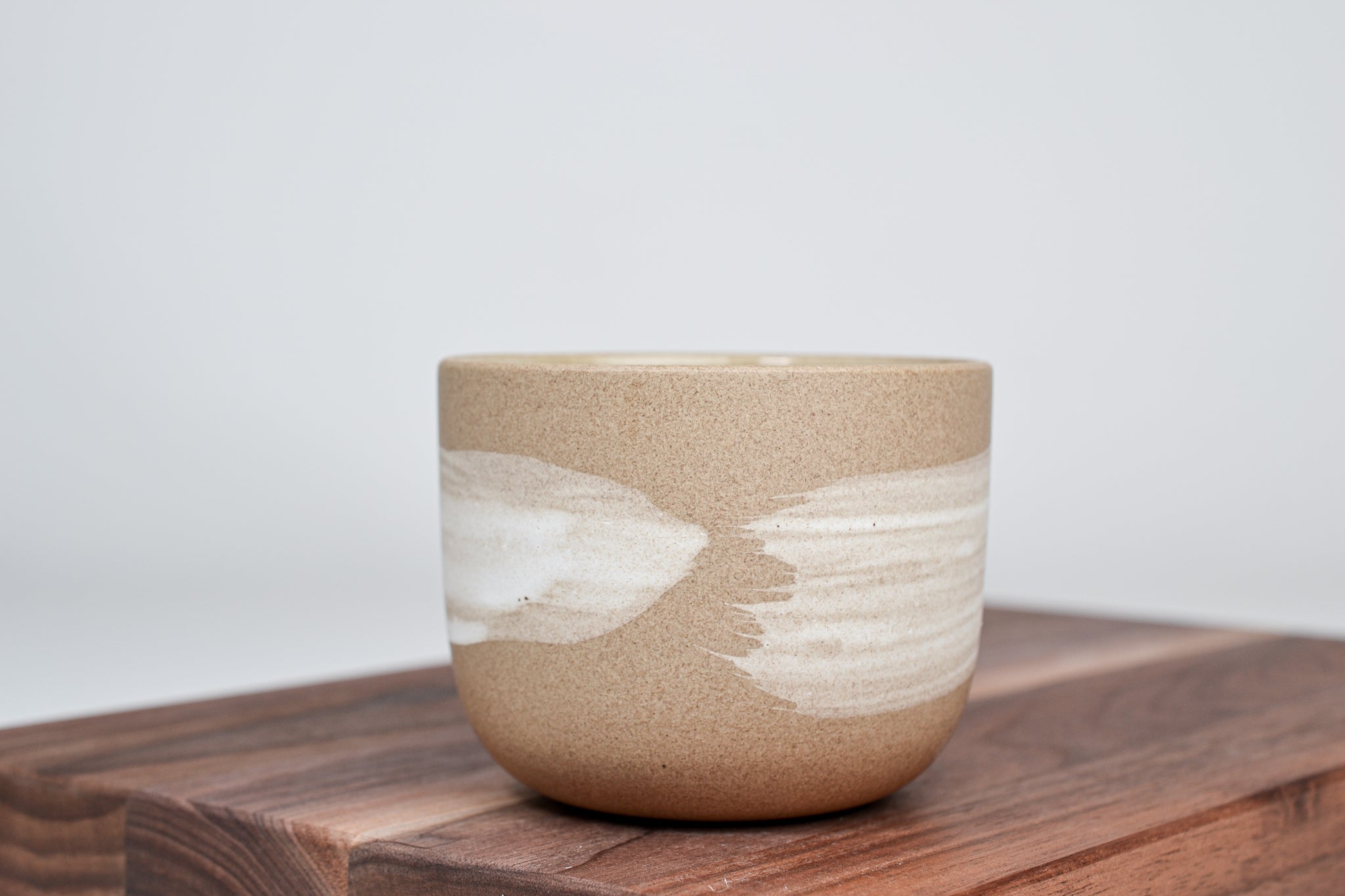 Simple cup cinnamon, white line - 250 ml