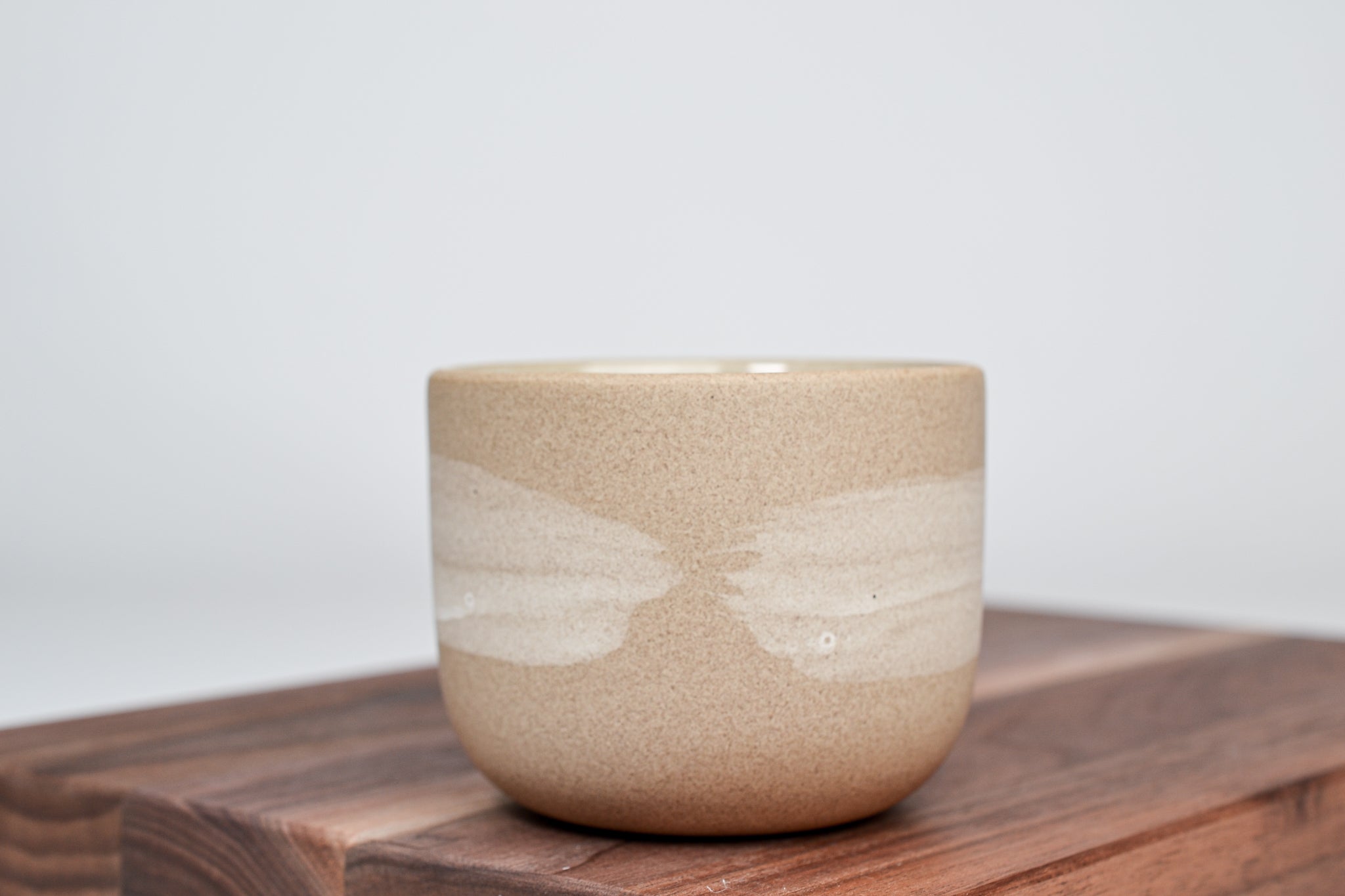 Simple cup cinnamon, white line - 250 ml