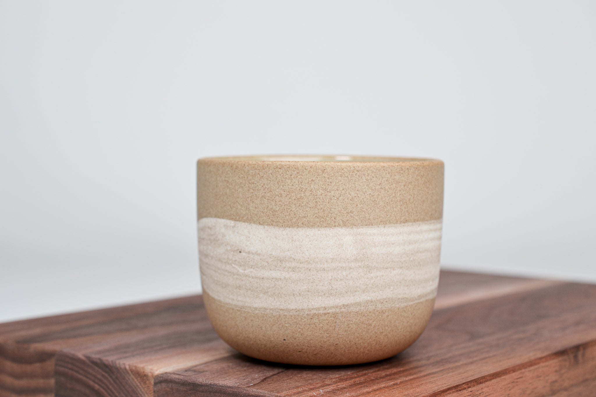 Simple cup cinnamon, white line - 250 ml