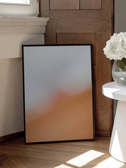 Umělecký tisk „Peach Cream Aura“ – Bez rámu / 50 × 70 cm