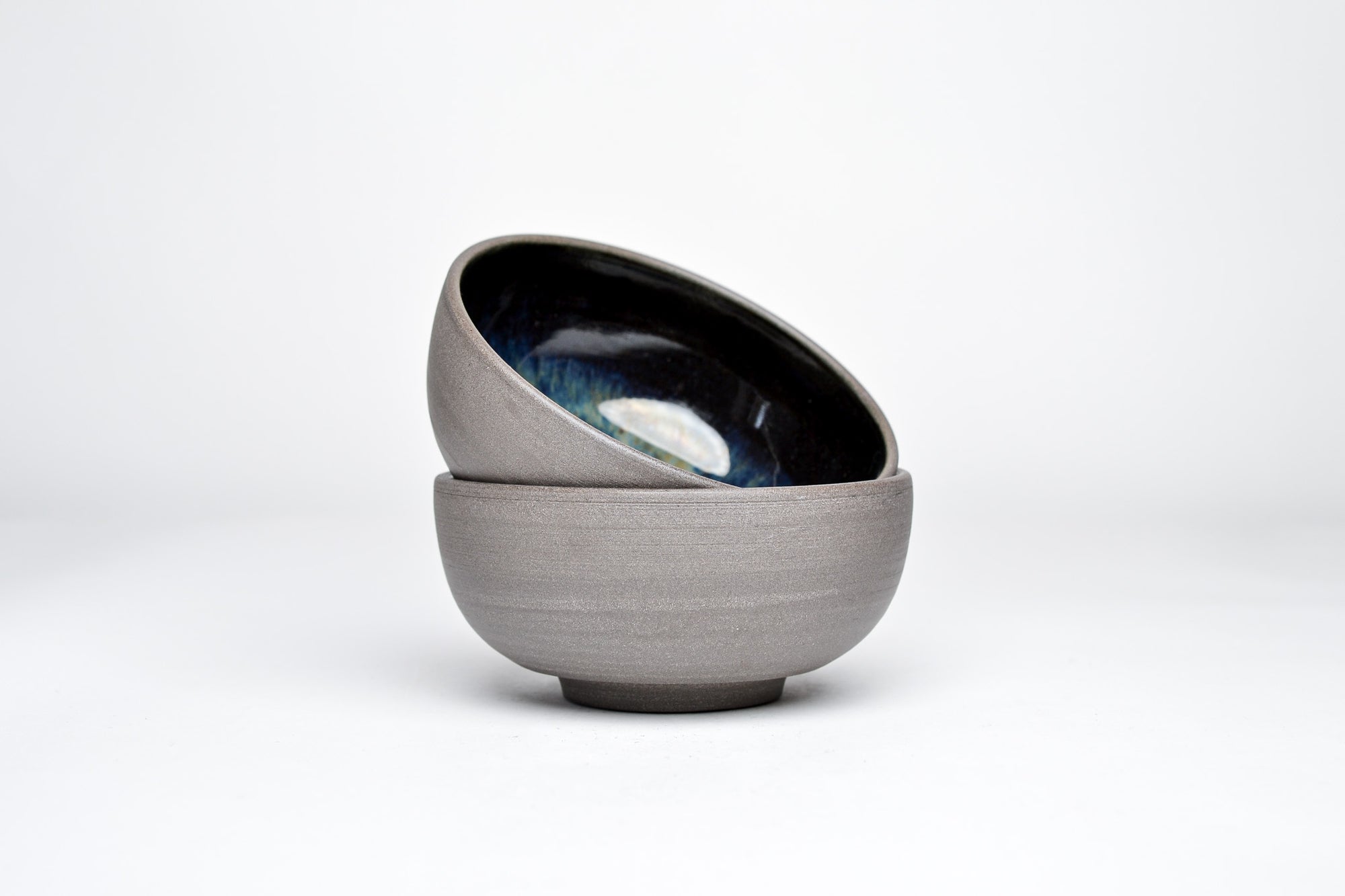 Simple bowl, gray&blue - 230ml
