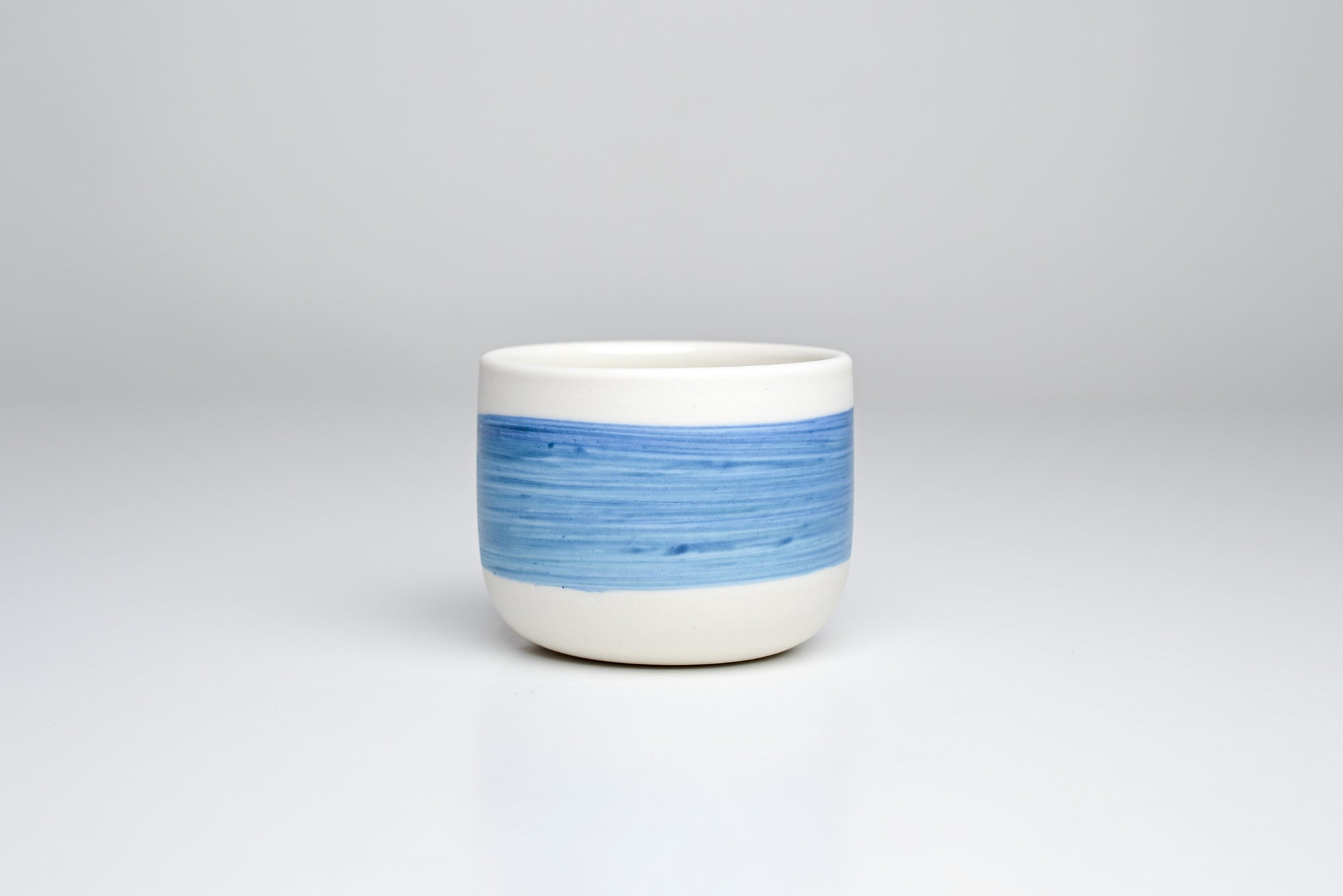 Simple cup, blue line, 100ml