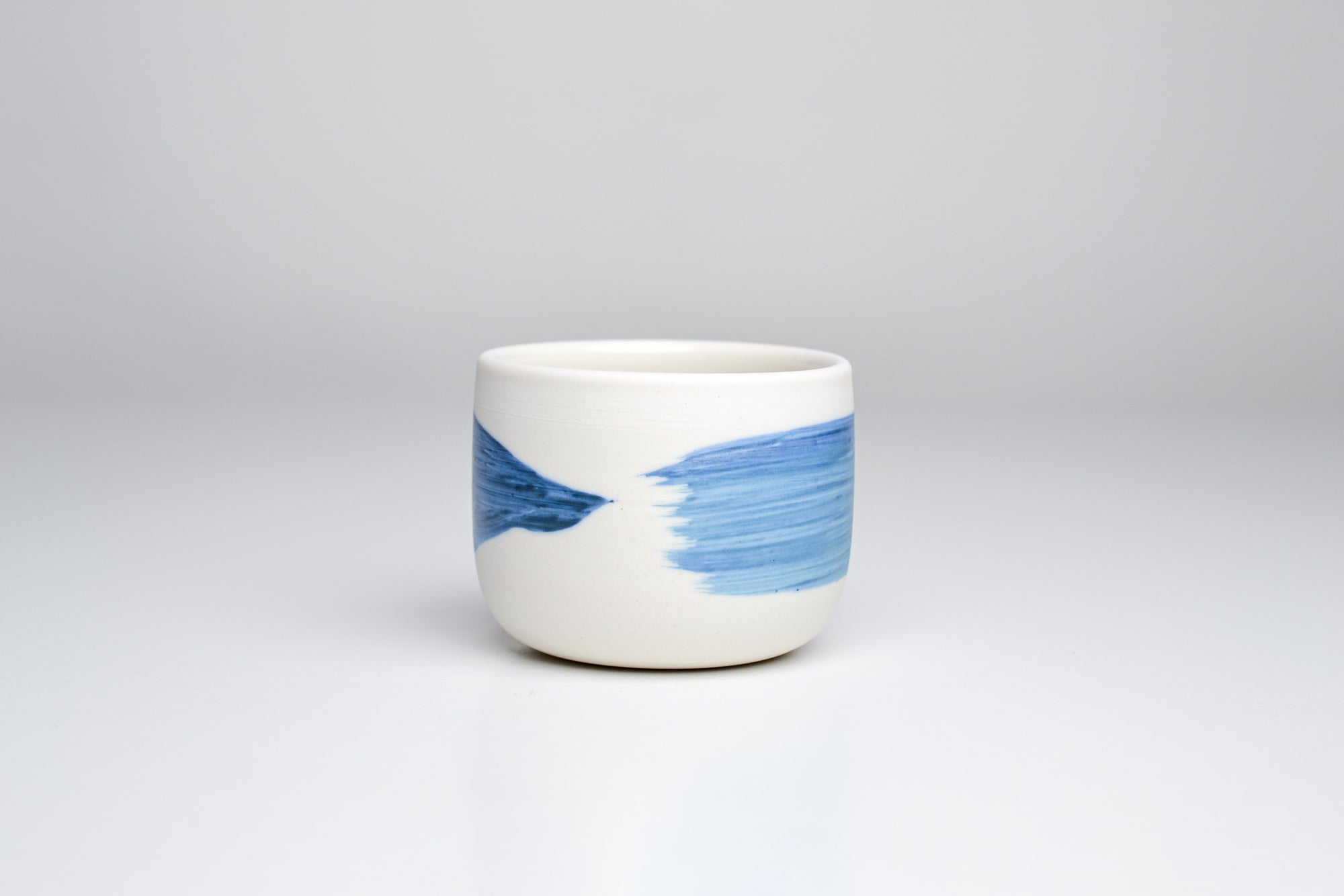 Simple cup, blue line, 100ml