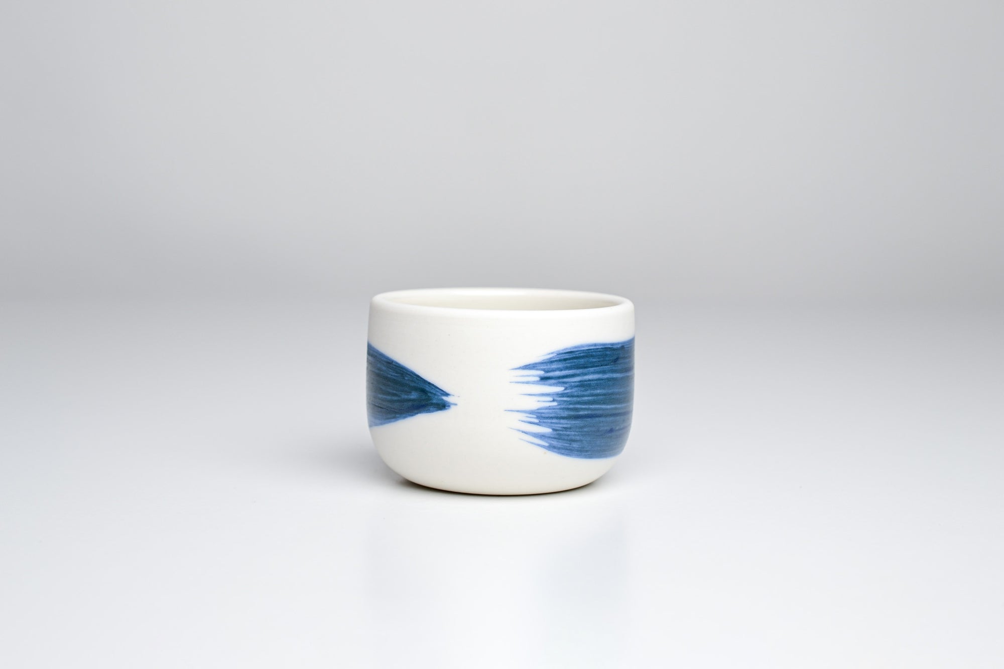 Simple cup, blue line, 70ml