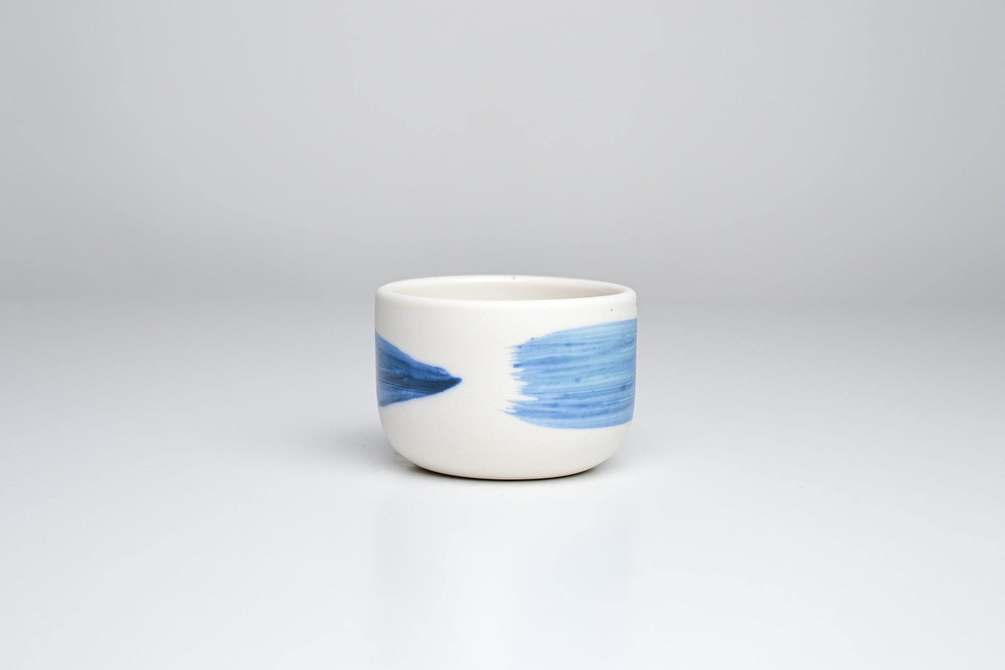 Simple cup, blue line, 70ml