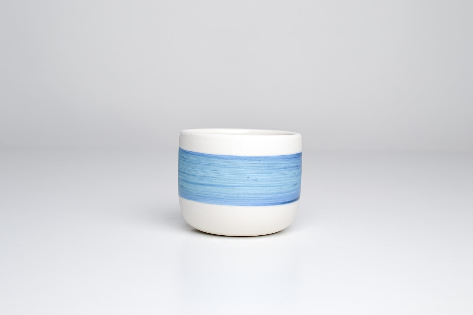 Simple cup, blue line, 100ml