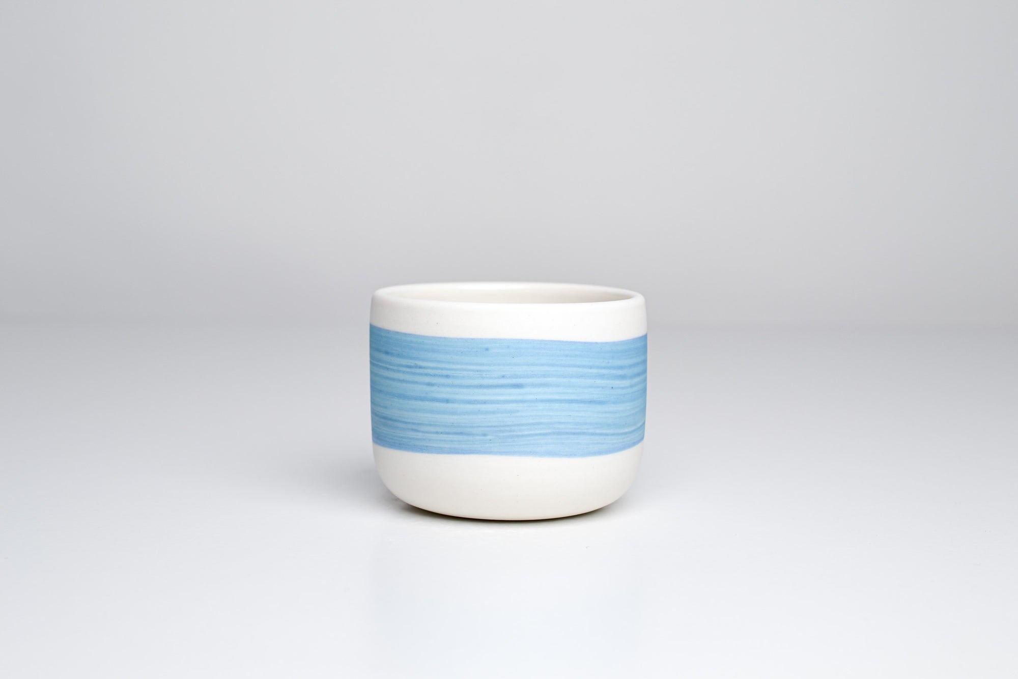 Simple cup, blue line, 100ml