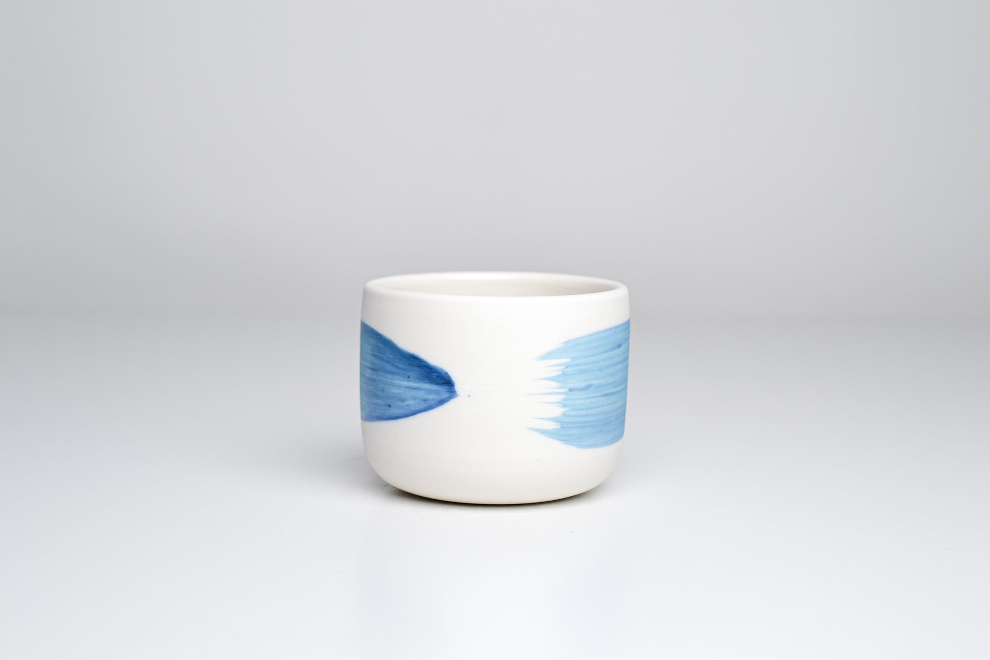 Simple cup, blue line, 100ml
