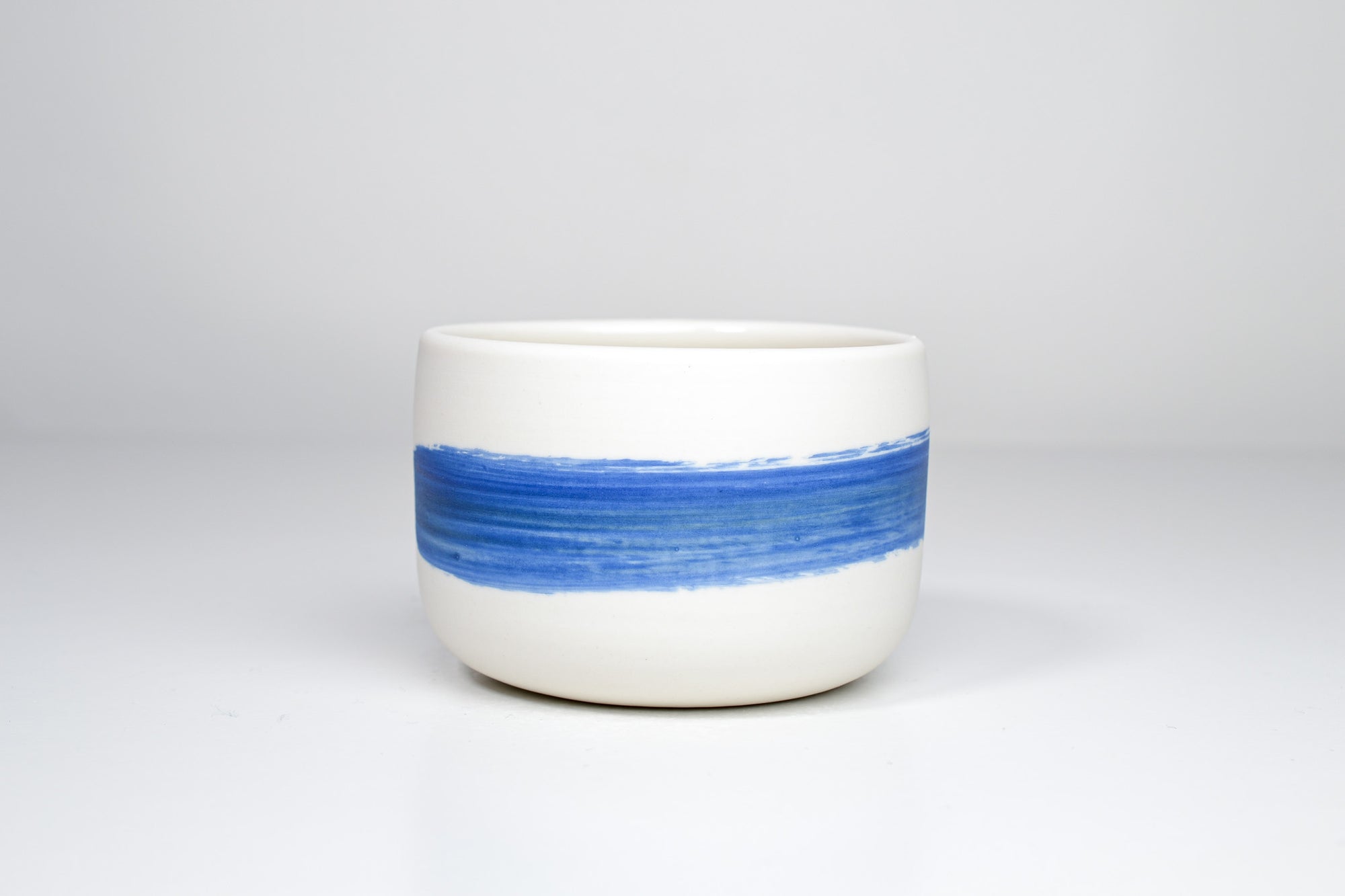 Simple cup, blue line, 300ml