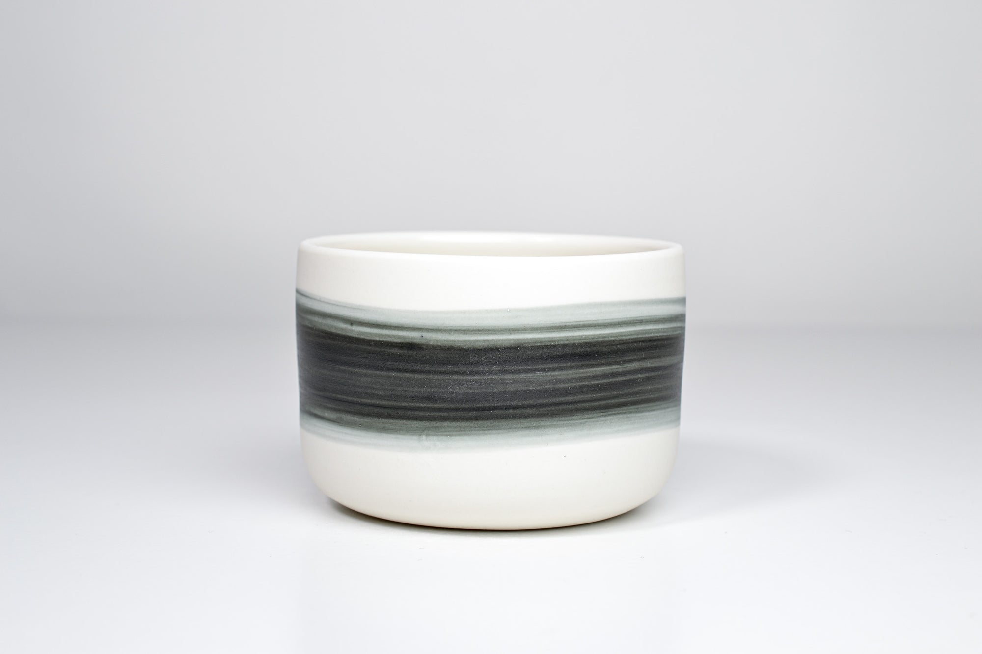 Simple cup, gray line, 300ml