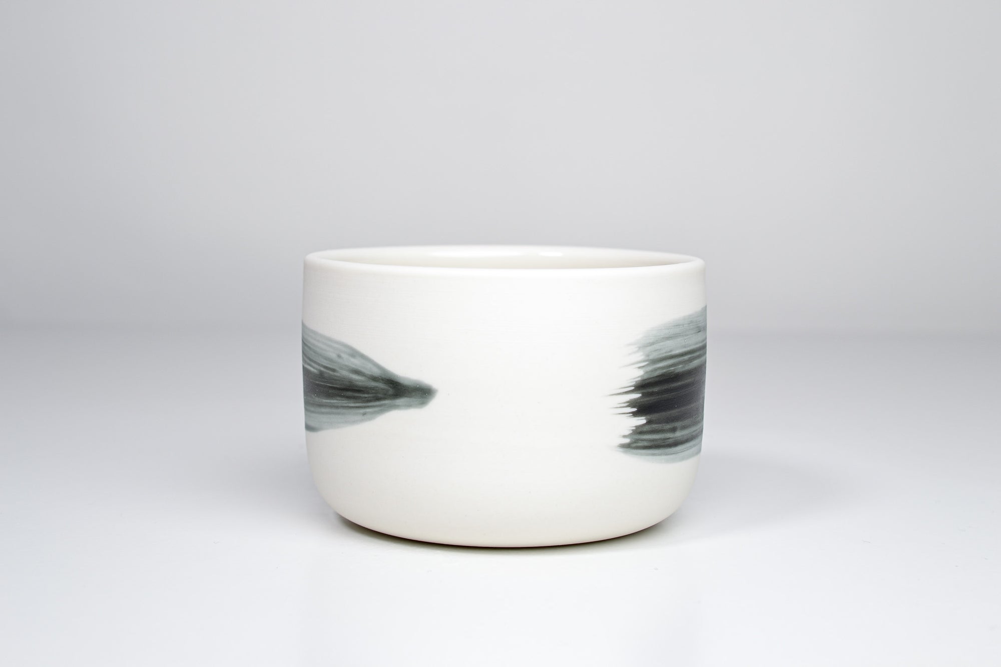 Simple cup, gray line, 300ml