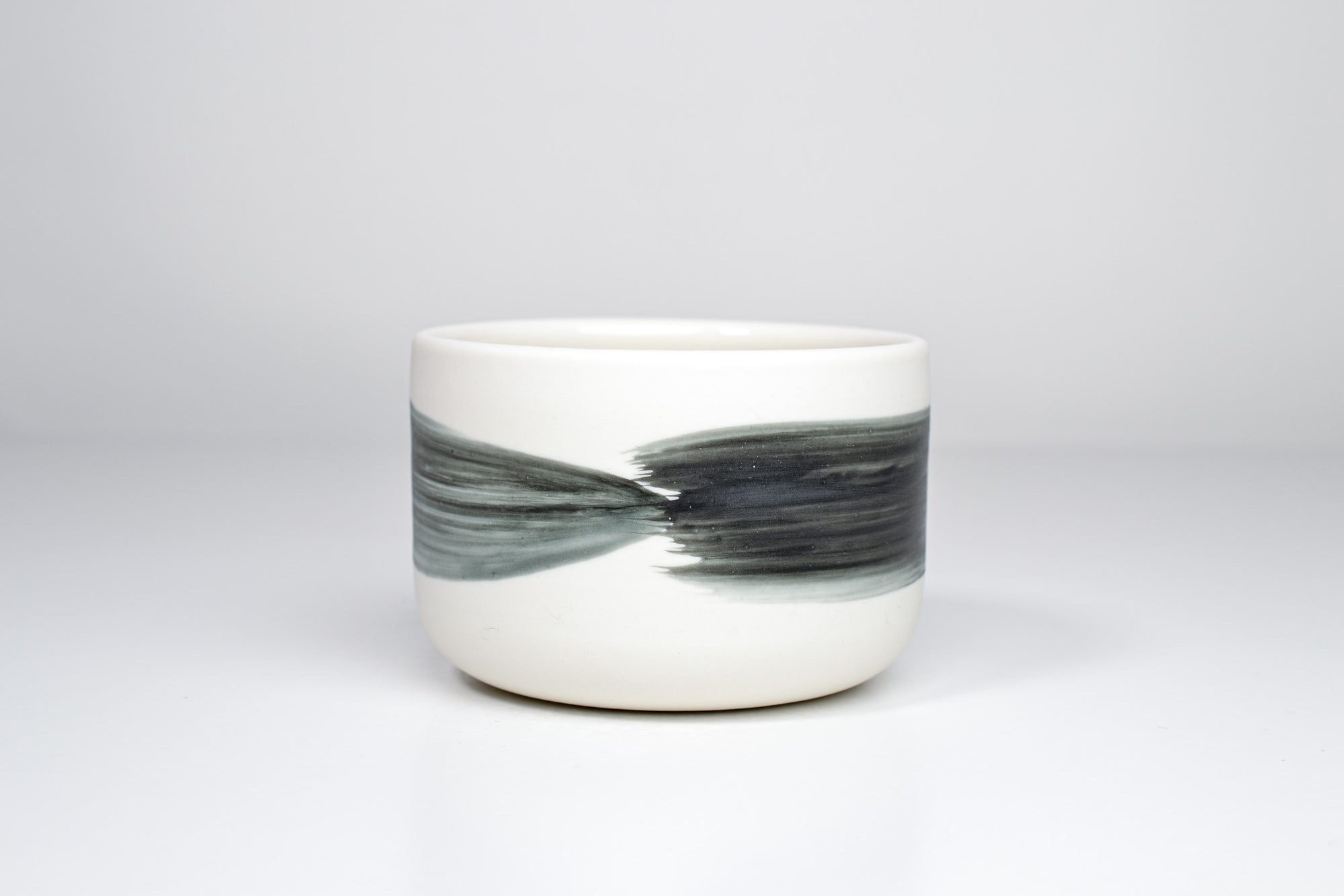 Simple cup, gray line, 300ml