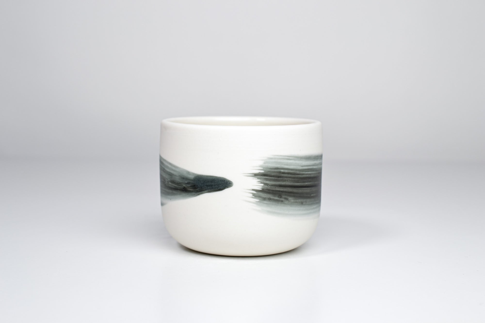 Simple cup, gray line, 200ml