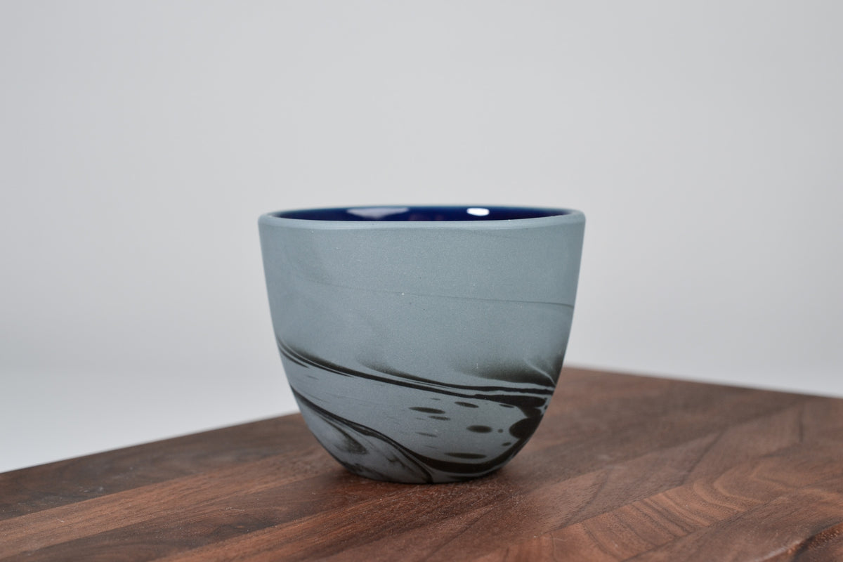 Smoke cup, gray and black - 200 ml