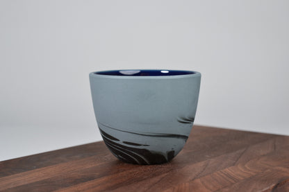 Smoke cup, gray and black - 200 ml