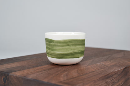 Moss-green line – Espresso cup 70 ml