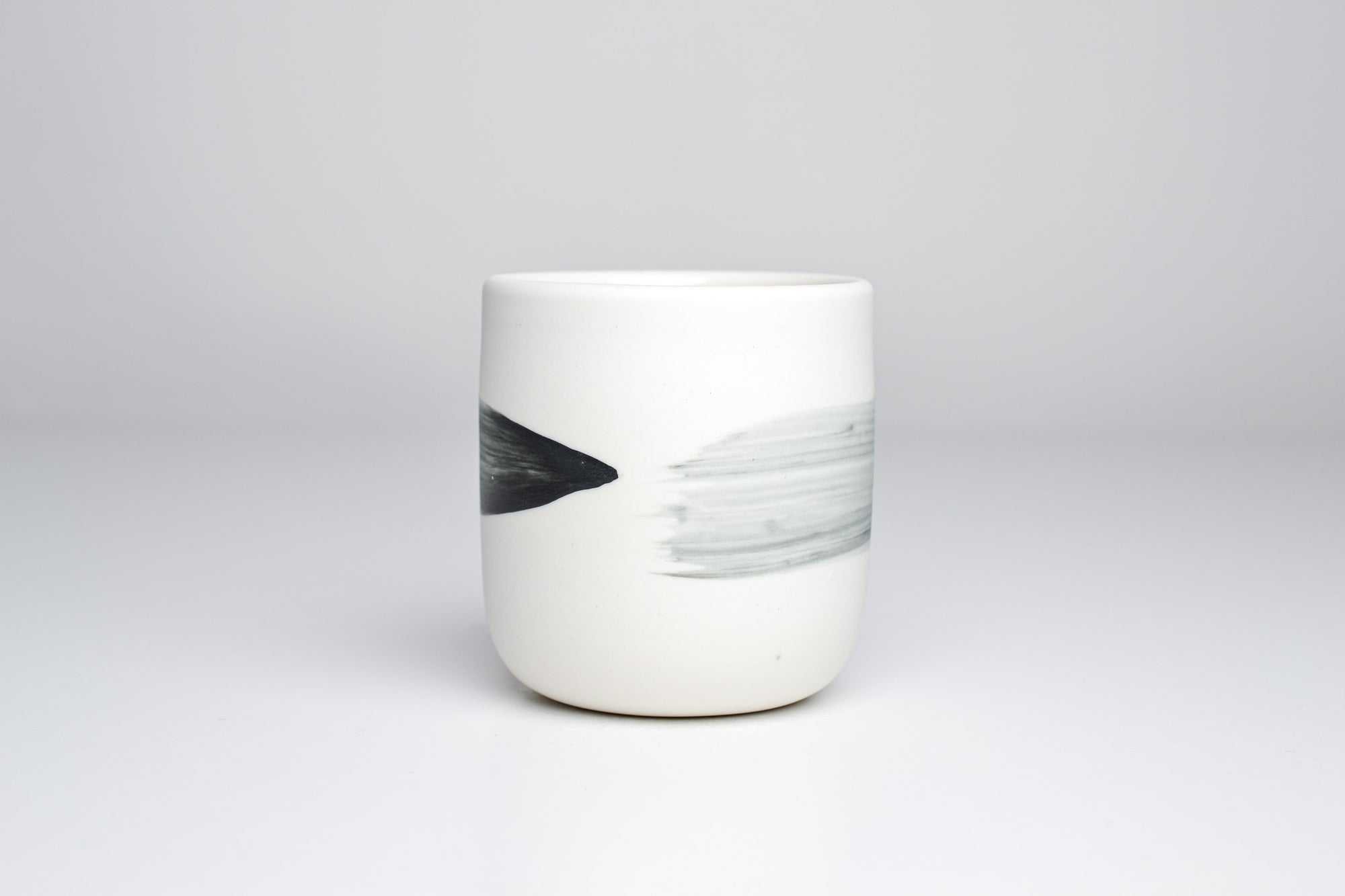 Simple cup, gray line, 150ml