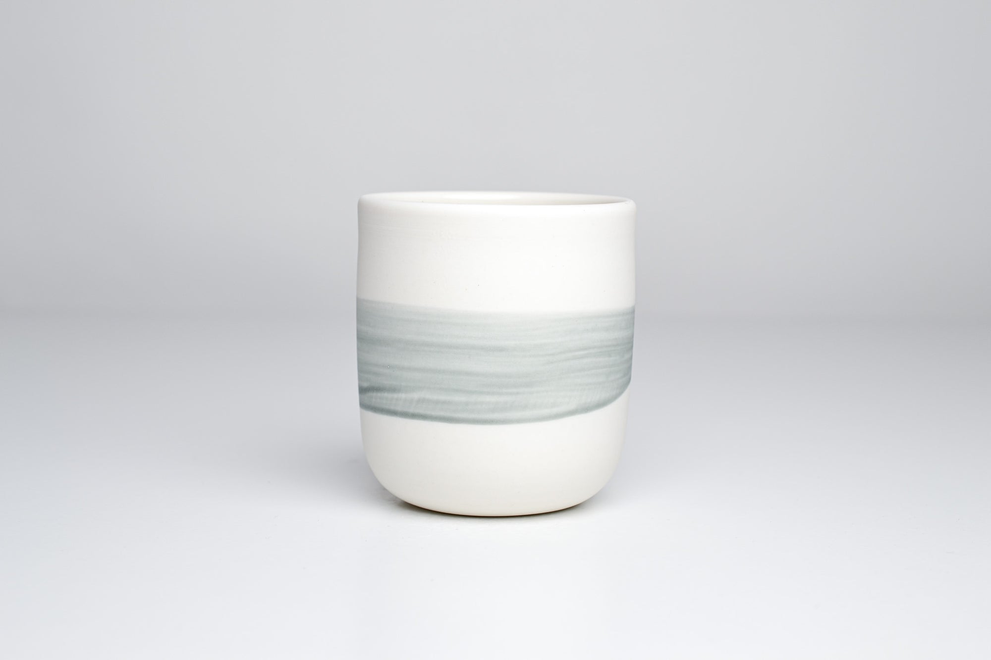 Simple cup, gray line, 150ml