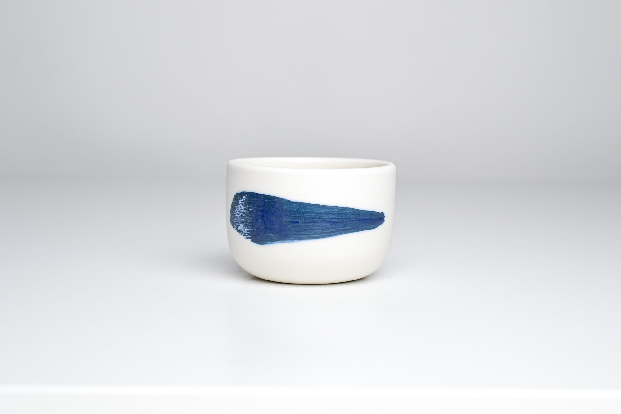 Simple cup, blue line, 70ml