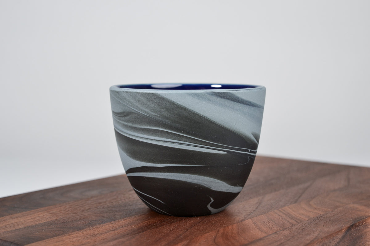 Smoke cup, gray and black - 200 ml